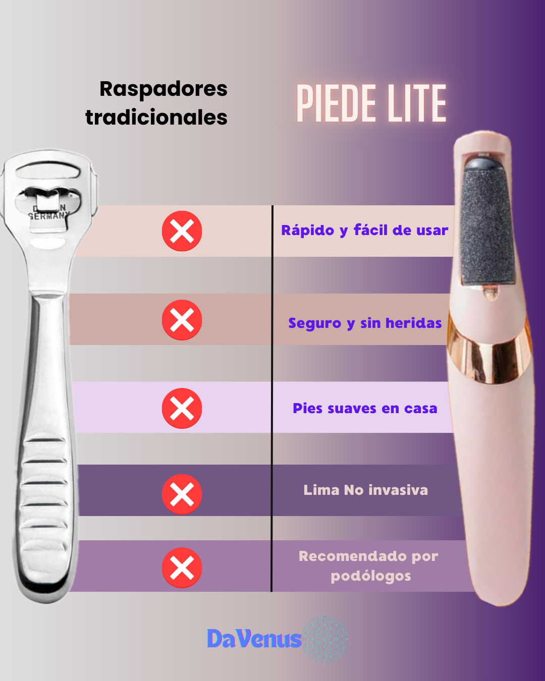 PIEDE LITE PARA PIES SUAVES