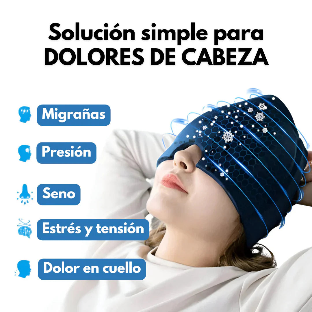 GORRA DE GEL PARA ALIVIAR DOLORES DE CABEZA