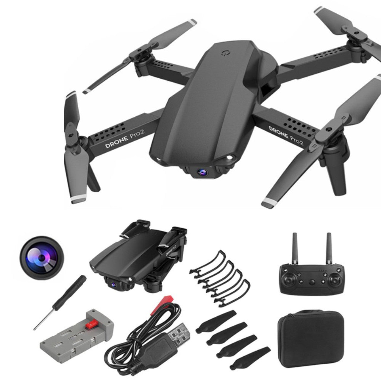 DRON PRO2 CON DOBLE CÁMARA AJUSTABLE